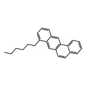BENZ(a)ANTHRACENE, 8-HEXYL- structure