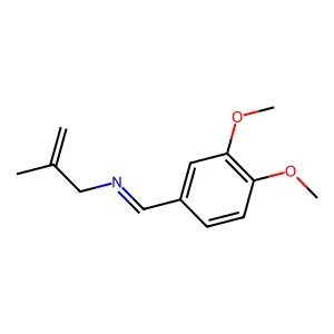 1-(3,4-dimethoxyphenyl)-N-(2-methylprop-2-enyl)methanimine structure