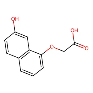 ACETIC ACID, (7-HYDROXY-1-NAPHTHALENYL)OXY- structure