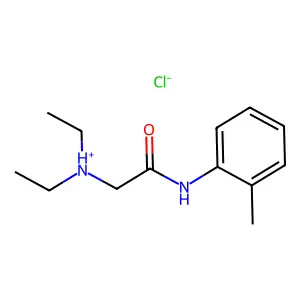 Acetamide, 2-(diethylamino)-N-(2-methylphenyl)-, monohydrochloride structure