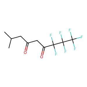 1,1,1,2,2,3,3-heptafluoro-8-methylnonane-4,6-dione structure