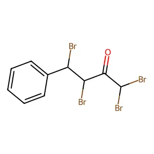 1,1,3,4-tetrabromo-4-phenylbutan-2-one structure