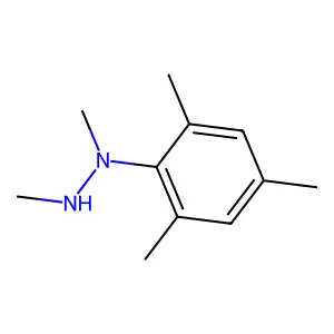 1,2-dimethyl-1-(2,4,6-trimethylphenyl)hydrazine structure