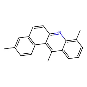 BENZ(a)ACRIDINE, 3,8,12-TRIMETHYL- structure