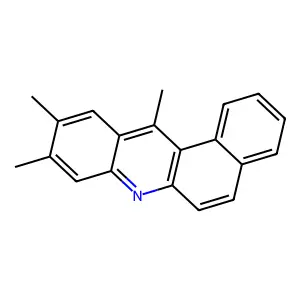 BENZ(a)ACRIDINE, 9,10,12-TRIMETHYL- structure
