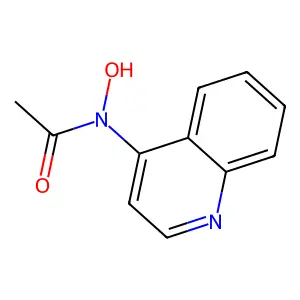 N-(4-Quinolyl)acetohydroxamic acid structure