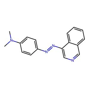 N,N-Dimethyl-4-(4'-isoquinolinylazo)aniline structure