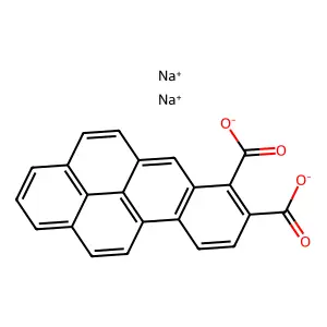 Sodium 3:4-benzpyrene-3':4'-dicarboxylate structure