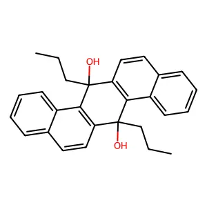 7,14-dipropylnaphtho[1,2-b]phenanthrene-7,14-diol structure
