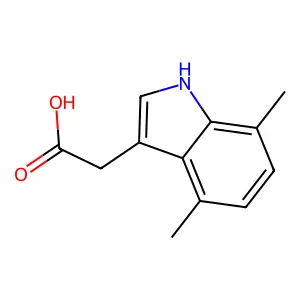 3-INDOLEACETIC ACID, 4,7-DIMETHYL- structure