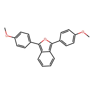 1,3-bis(4-methoxyphenyl)-2-benzofuran structure
