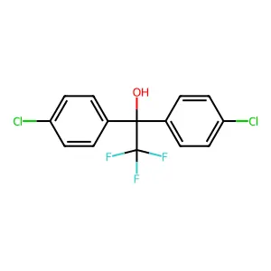 1,1-bis(4-chlorophenyl)-2,2,2-trifluoroethanol structure