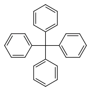 Tetraphenylmethane structure