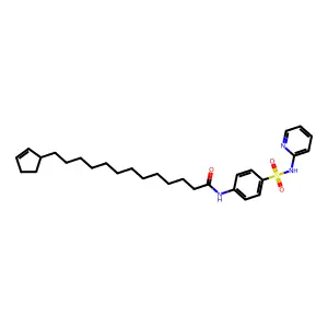 13-cyclopent-2-en-1-yl-N-[4-(pyridin-2-ylsulfamoyl)phenyl]tridecanamide structure
