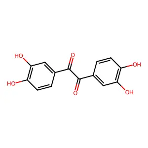 1,2-bis(3,4-dihydroxyphenyl)ethane-1,2-dione structure