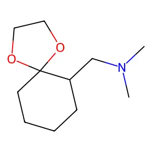 1-(1,4-dioxaspiro[4.5]decan-6-yl)-N,N-dimethylmethanamine structure