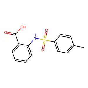 2-[(4-methylphenyl)sulfonyl]aminobenzoic acid structure