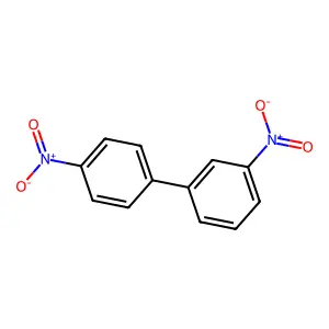 3,4'-Dinitrobiphenyl structure