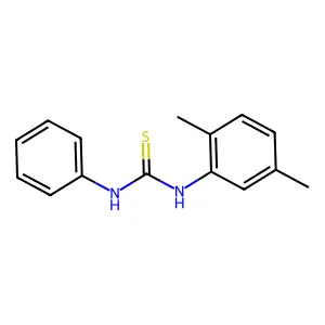 1-(2,5-dimethylphenyl)-3-phenylthiourea structure
