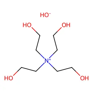 Tetraethanol ammonium hydroxide structure