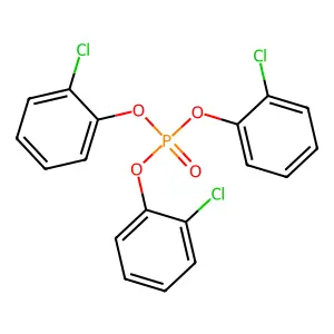 Tris(o-chlorophenyl) phosphate structure