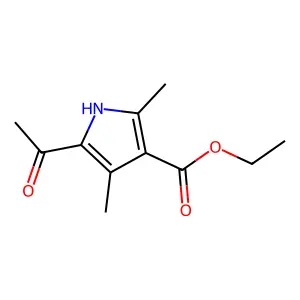 ethyl 5-acetyl-2,4-dimethyl-1H-pyrrole-3-carboxylate structure