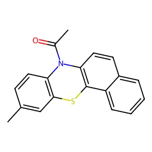 1-(10-methyl-7h-benzo[c]phenothiazin-7-yl)ethanone structure