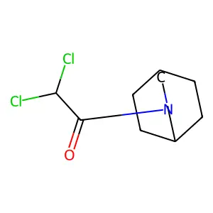 1-(3-azabicyclo[3.2.2]nonan-3-yl)-2,2-dichloroethanone structure