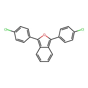 1,3-bis(4-chlorophenyl)-2-benzofuran structure
