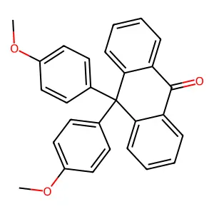 10,10-bis(4-methoxyphenyl)anthracen-9-one structure