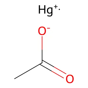 Mercurous acetate structure