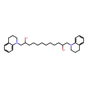 1,12-bis(3,4-dihydro-2H-quinolin-1-yl)dodecane-2,11-diol structure