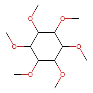1,2,3,4,5,6-Hexamethoxycyclohexane structure