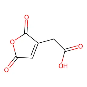 2-(2,5-dioxofuran-3-yl)acetic acid structure