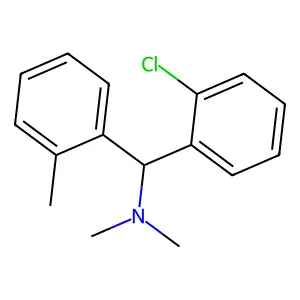 1-(2-chlorophenyl)-N,N-dimethyl-1-(2-methylphenyl)methanamine structure