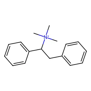1,2-diphenylethyl(trimethyl)azanium structure