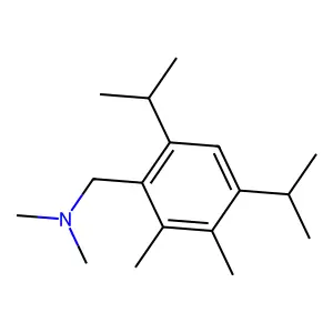 1-[2,3-dimethyl-4,6-di(propan-2-yl)phenyl]-N,N-dimethylmethanamine structure