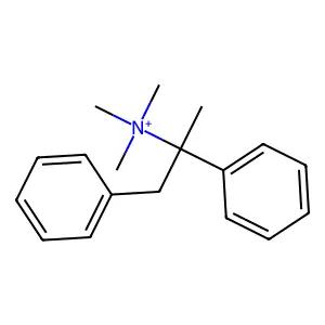 1,2-diphenylpropan-2-yl(trimethyl)azanium structure