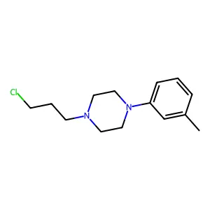 1-(3-chloropropyl)-4-(3-methylphenyl)piperazine structure