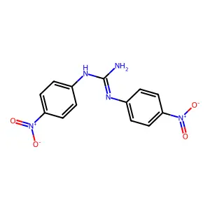 1,2-bis(4-nitrophenyl)guanidine structure