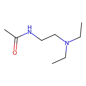 N-[2-(diethylamino)ethyl]acetamide structure