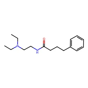 N-[2-(diethylamino)ethyl]-4-phenylbutanamide structure