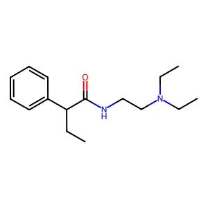 N-[2-(diethylamino)ethyl]-2-phenylbutanamide structure
