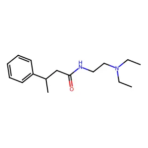 N-[2-(diethylamino)ethyl]-3-phenylbutanamide structure