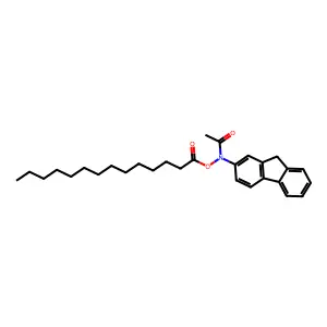 N-Myristoyloxy-N-acetyl-2-aminofluorene structure