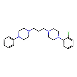 1-(2-chlorophenyl)-4-[3-(4-phenylpiperazin-1-yl)propyl]piperazine structure