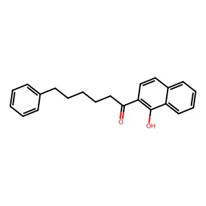 1-(1-hydroxynaphthalen-2-yl)-6-phenylhexan-1-one structure