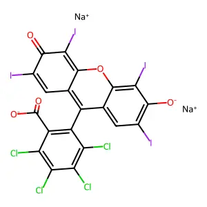 Rose bengal sodium structure