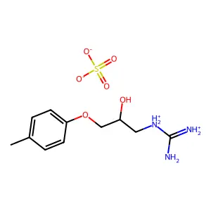 (+-)-(2-Hydroxy-3-(4-methylphenoxy)propyl)guanidine sulfate (2:1) (salt) structure