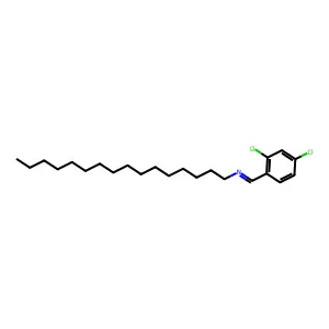 1-(2,4-dichlorophenyl)-N-hexadecylmethanimine structure
